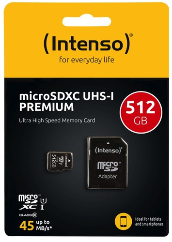 Intenso micro sdxc karte 512gb - karte,