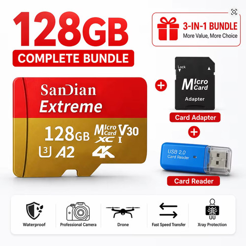 128gb micro speicherkarte - 128gb, sd