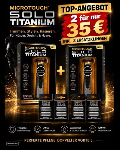 Microtouch titanium solo - 2x,