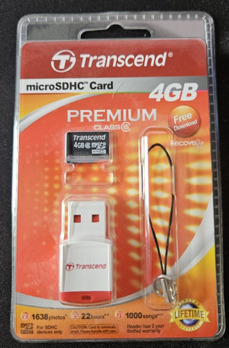 Transcend 4gb microsdhc card - 4gb,
