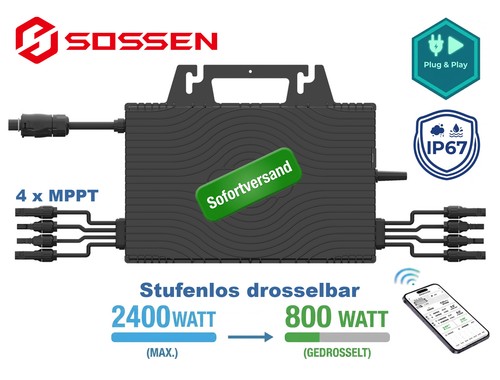 Micro wechselrichter 2400w - micro-wechselrichter, 4x