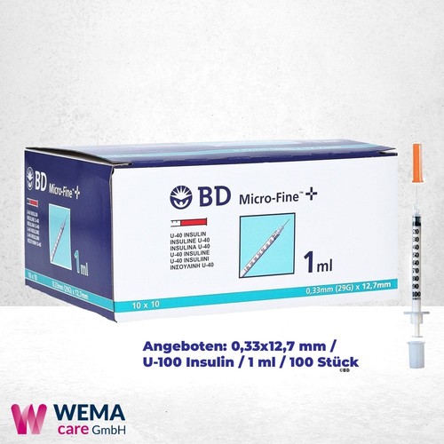 Micro fine plus ml - bd, micro-fine